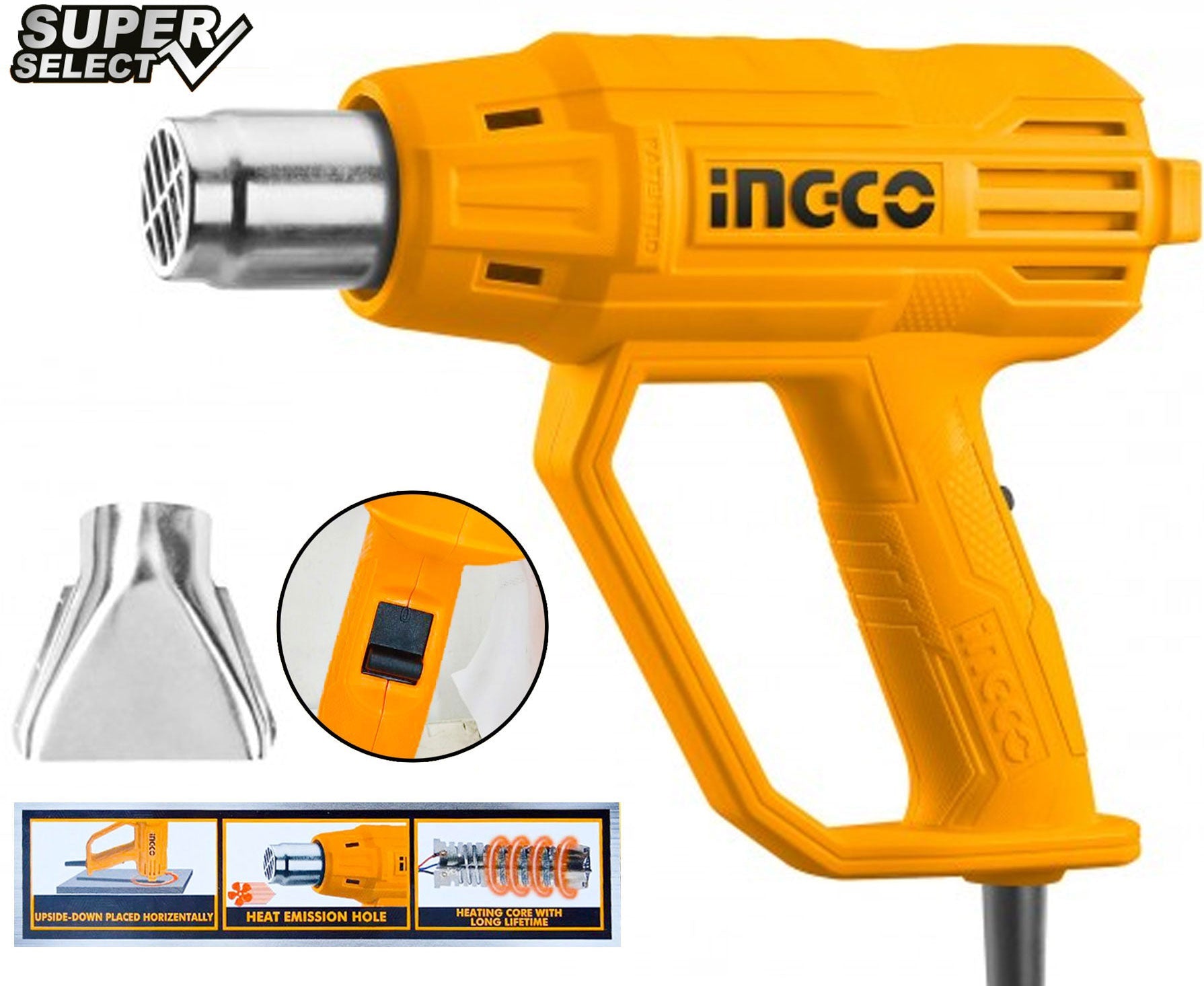 Ingco HG2000385 Heat gun (SS) Ingco HG2000385 Heat gun (SS)